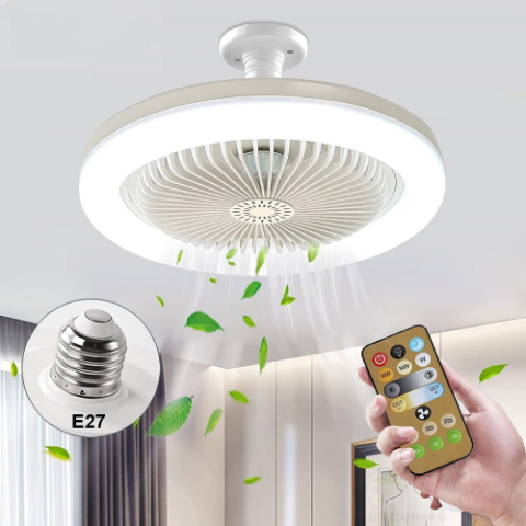 [⚡️BEST DEAL TODAY] 🔥 2-in-1 Silent Adjustable Fan Lamp with Remote Control for The Bedroom