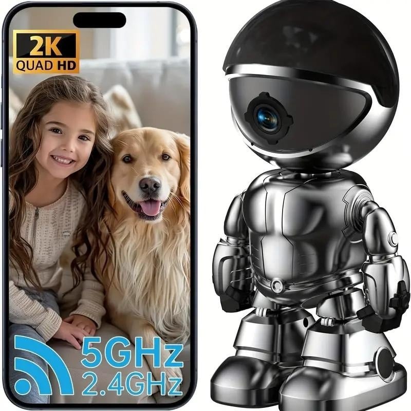 Last Day Sale 49% OFF✨ -2k 5g/2.4ghz WiFi Pet Robot Camera
