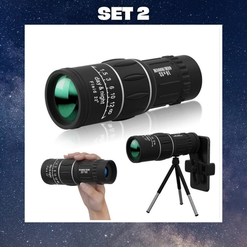 🔭 16X52 Professional High-Power 🔍 High-Definition Low-Light Night Vision Monocular Telescope🌙