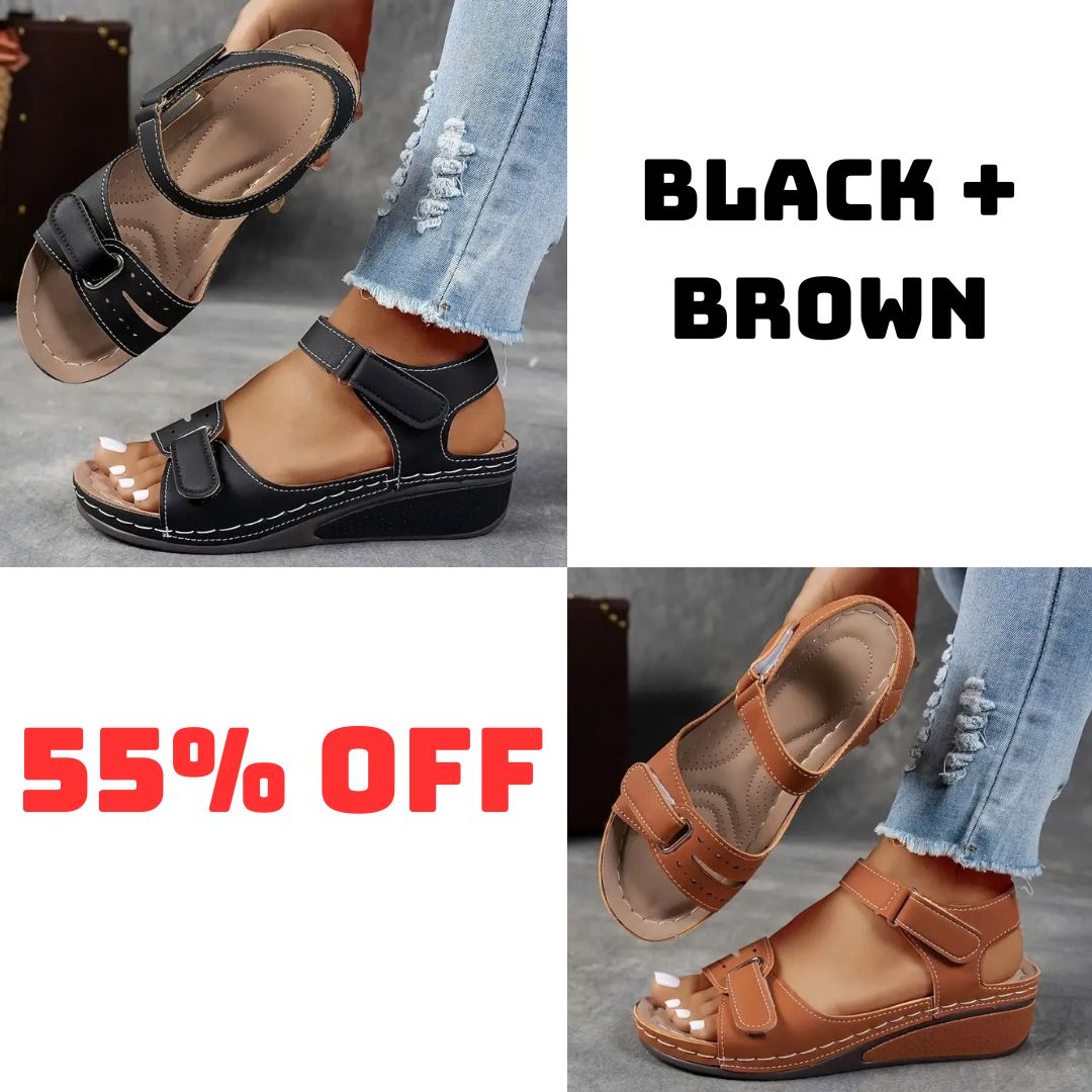 🔥Last Day Deal 70% OFF🔥 - Soft & Stylish Wedge Sandals for Effortless Comfort!