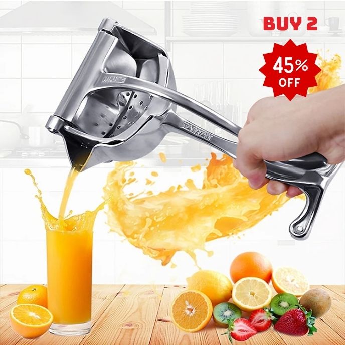 🍊✨ Aluminum Alloy Fresh Fruit Juice Extractor | Manual Fruit Squeezer for Healthy, Fresh Juices