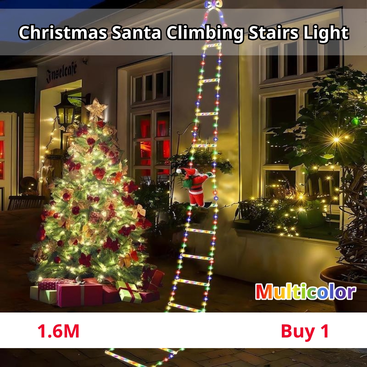🎄2025 Christmas Sales🎅2025 Christmas Santa Climbing Stairs Light
