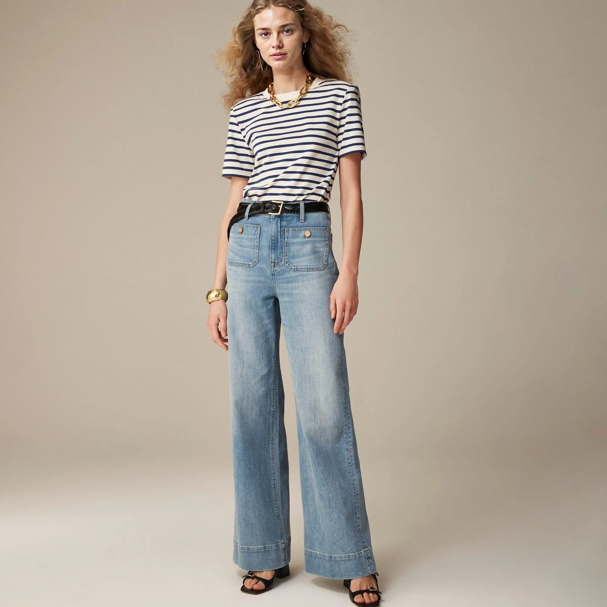 🎉LAST DAY 49% OFF👖Tummy Control Sailor Wide Leg Trouser