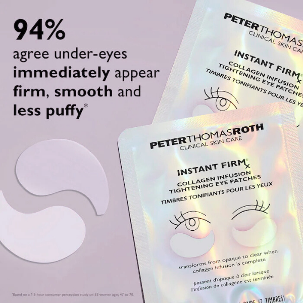 Peter Thomas Roth Instant FIRMx Collagen Infusion Tightening Eye Patches for Firming Under-Eye Bags & Wrinkles
