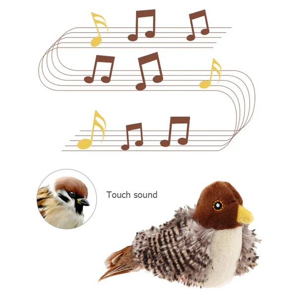 🔥 Last Day Sale 50% Off ⏰ Interactive Chirping Bird Cat Toy 🐧