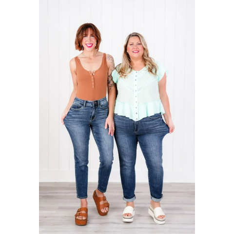 ✨HOT SALE 50% OFF👖New Tummy Control Bootcut Jeans 🔥