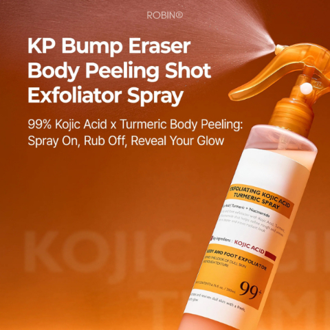 Peel Shot Keratin Care Kojic Acid Turmeric Spray - Exfoliating & Brightening Body Care