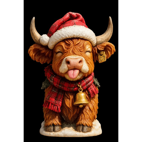 🐮Highland Cow Advent Calendar 2025🎄✨ - 3D Handmade Highland Cow Doll (24Pcs)