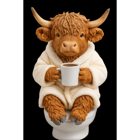 🐮Highland Cow Advent Calendar 2025🎄✨ - 3D Handmade Highland Cow Doll (24Pcs)