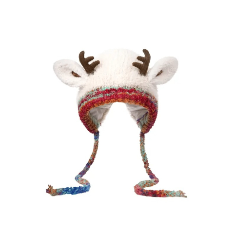 🦌🎄 Christmas Sale 49% OFF! 🧶 Original Design Handmade Festive Christmas Antler Hat  (🎁Perfect Gift)