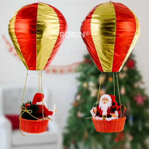 🔥This Christmas’s Hottest Decor🔥 The Floating Santa Hot Air Balloon Ornament 🎅