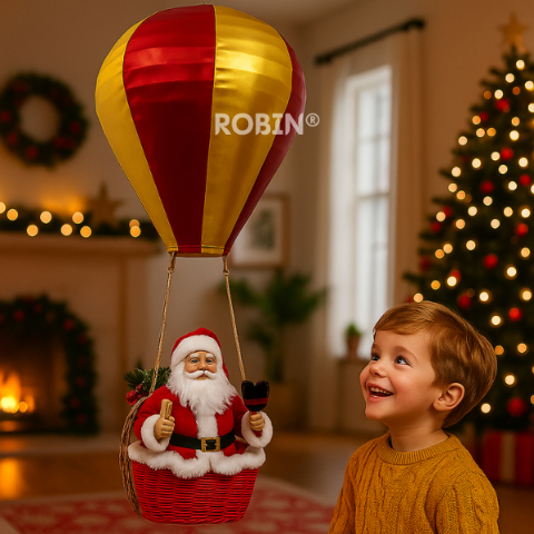 🔥This Christmas’s Hottest Decor🔥 The Floating Santa Hot Air Balloon Ornament 🎅