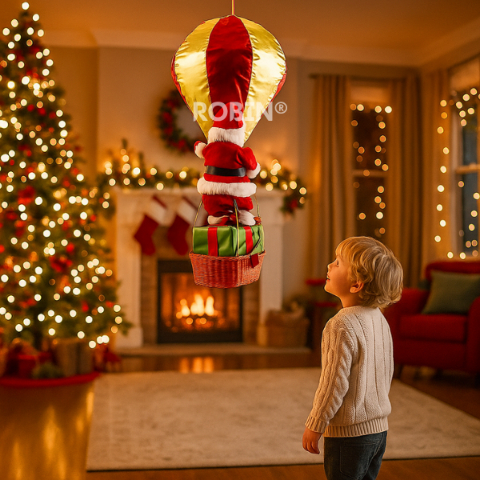 🔥This Christmas’s Hottest Decor🔥 The Floating Santa Hot Air Balloon Ornament 🎅