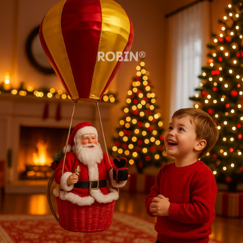 🔥This Christmas’s Hottest Decor🔥 The Floating Santa Hot Air Balloon Ornament 🎅