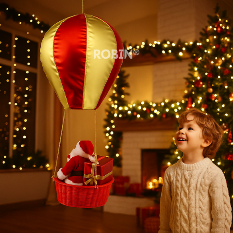🔥This Christmas’s Hottest Decor🔥 The Floating Santa Hot Air Balloon Ornament 🎅