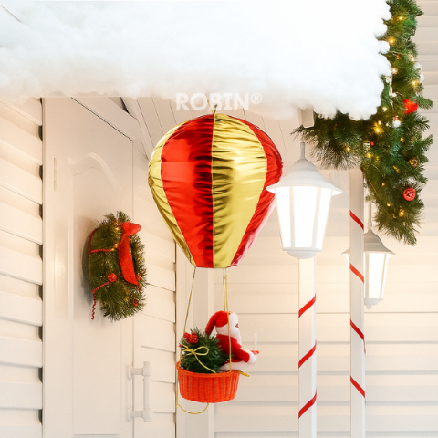 🔥This Christmas’s Hottest Decor🔥 The Floating Santa Hot Air Balloon Ornament 🎅