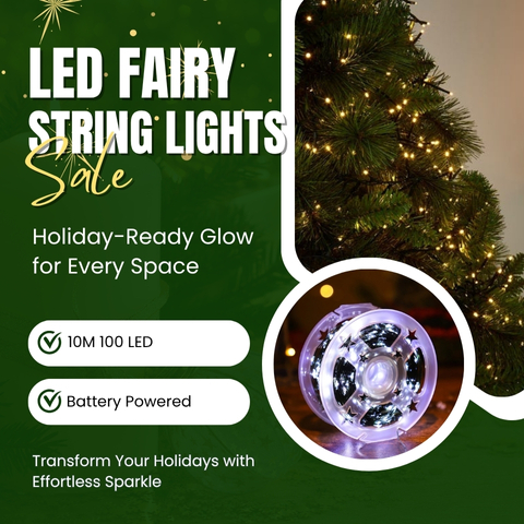 ✨ LED Fairy String Lights with Remote — Holiday-Ready Glow for Every Space