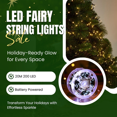 ✨ LED Fairy String Lights with Remote — Holiday-Ready Glow for Every Space