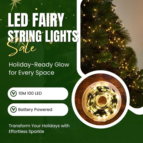 ✨ LED Fairy String Lights with Remote — Holiday-Ready Glow for Every Space