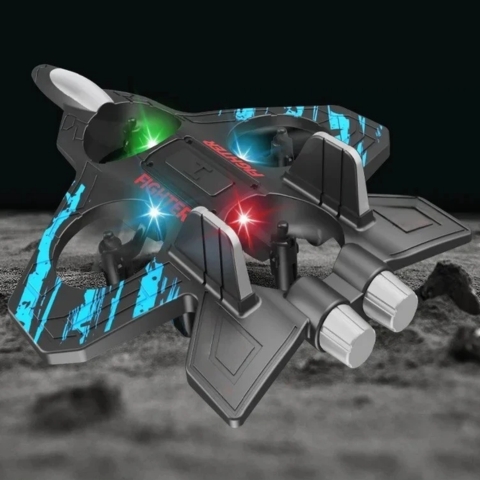 49% OFF 🎉🎉RC Stunt Fighter Jet Toy for Kids with 360° Flips & LED Lights