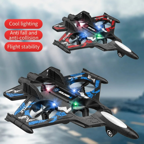 49% OFF 🎉🎉RC Stunt Fighter Jet Toy for Kids with 360° Flips & LED Lights