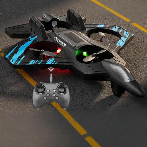 49% OFF 🎉🎉RC Stunt Fighter Jet Toy for Kids with 360° Flips & LED Lights