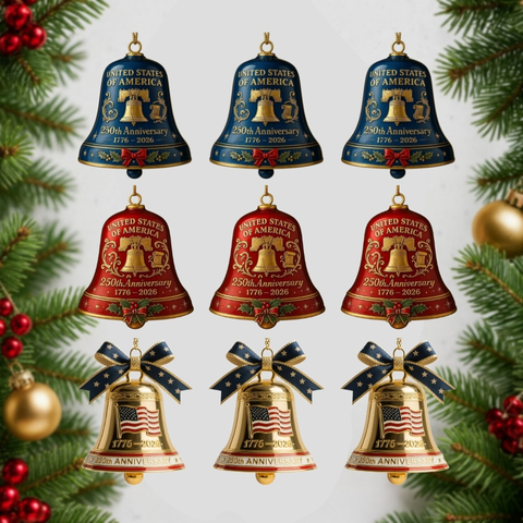 🔥Limited Time 🔔 The 2026 United States 250th Anniversary Bell Ornament (1776–2026)