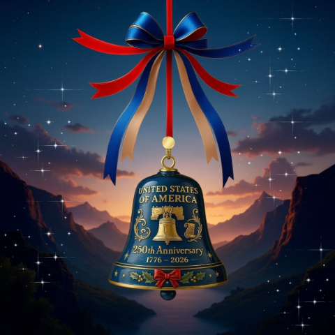 🔥Limited Time 🔔 The 2026 United States 250th Anniversary Bell Ornament (1776–2026)