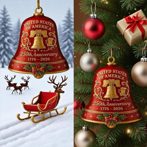 🔥Limited Time 🔔 The 2026 United States 250th Anniversary Bell Ornament (1776–2026)