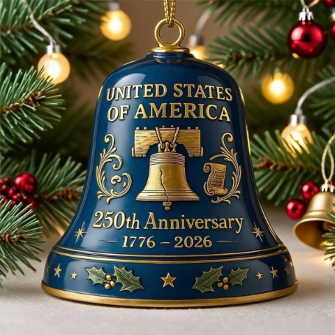 🔥Limited Time 🔔 The 2026 United States 250th Anniversary Bell Ornament (1776–2026)