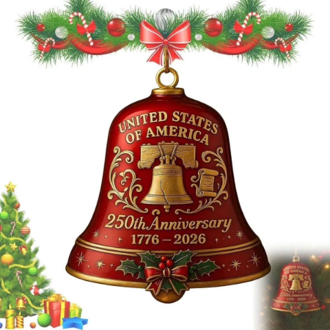🔥Limited Time 🔔 The 2026 United States 250th Anniversary Bell Ornament (1776–2026)