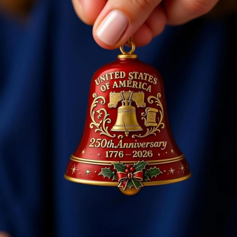 🔥Limited Time 🔔 The 2026 United States 250th Anniversary Bell Ornament (1776–2026)