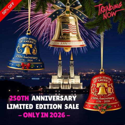 🔥Limited Time 🔔 The 2026 United States 250th Anniversary Bell Ornament (1776–2026)