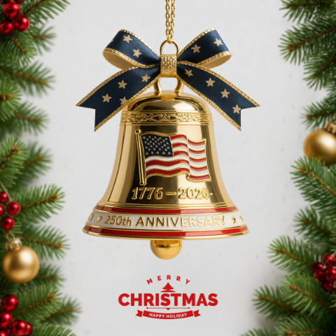 🔥Limited Time 🔔 The 2026 United States 250th Anniversary Bell Ornament (1776–2026)