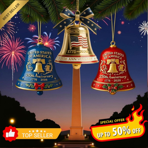 🔥Limited Time 🔔 The 2026 United States 250th Anniversary Bell Ornament (1776–2026)