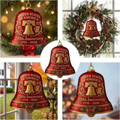 🔥Limited Time 🔔 The 2026 United States 250th Anniversary Bell Ornament (1776–2026)