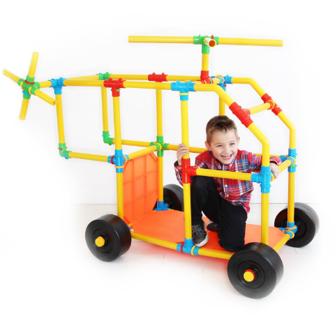 Best Seller: Tubelox Deluxe 220-Piece Set😍The Life-Sized Builiding & Construction Set Kids Love