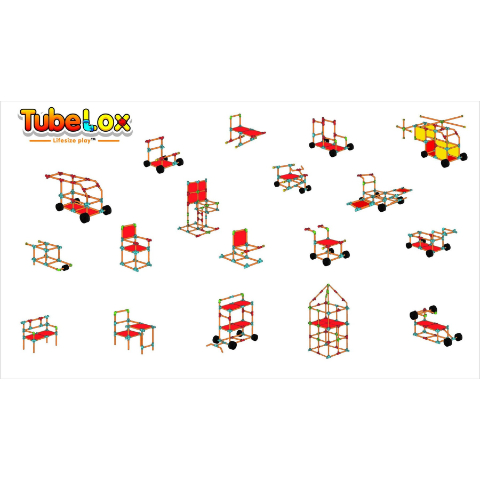 Best Seller: Tubelox Deluxe 220-Piece Set😍The Life-Sized Builiding & Construction Set Kids Love
