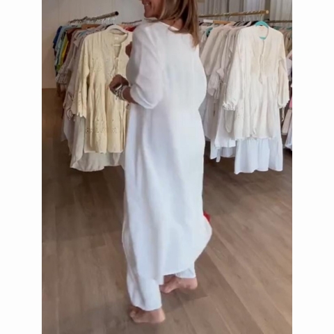 💕Women's Solid Color Linen Casual Suit