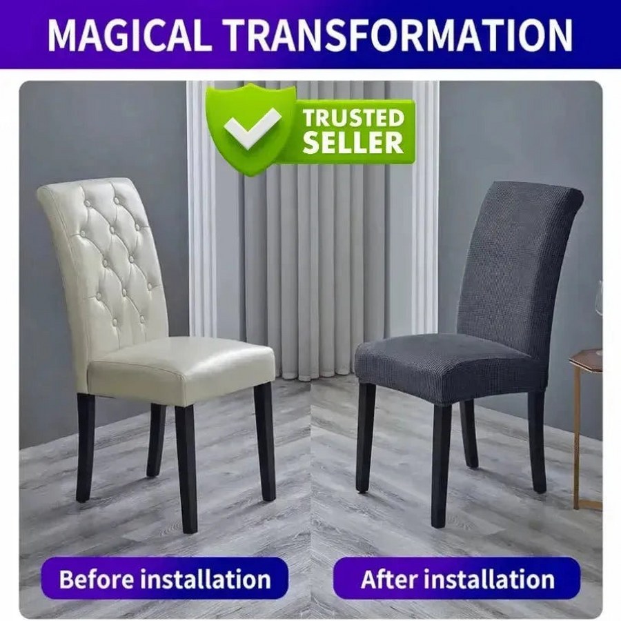 Modern Waterproof Stretch Dining Chair Covers