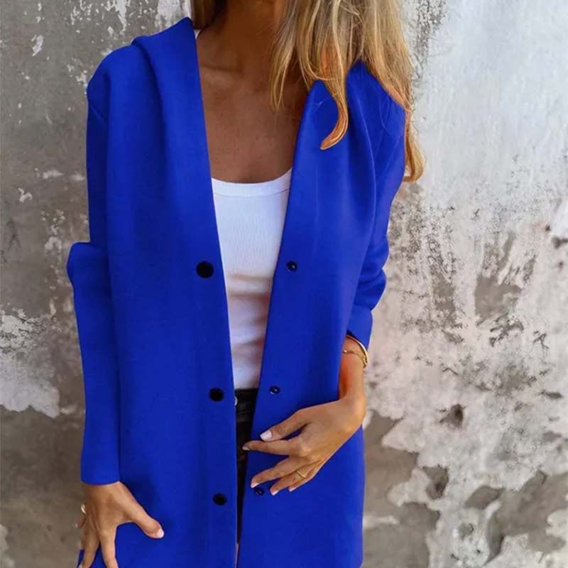 ✨Casual Single Breasted Hooded Jacket For Autumn