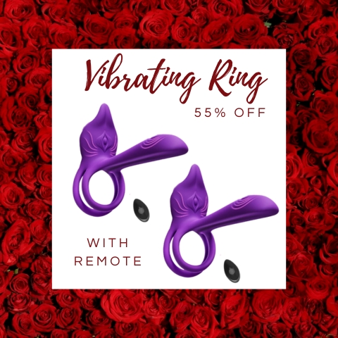 🛒 Discreet Delivery 🔥 Enchanted Girl Luxe Smart Vibrating Ring - App-Controlled Pleasure for Couples 💫