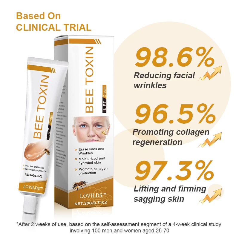 🐝🎁Made and Shipped from USA✨LOVILDS Bee Toxin Wrinkle Removal Cream-🔥LAST DAY 70% OFF
