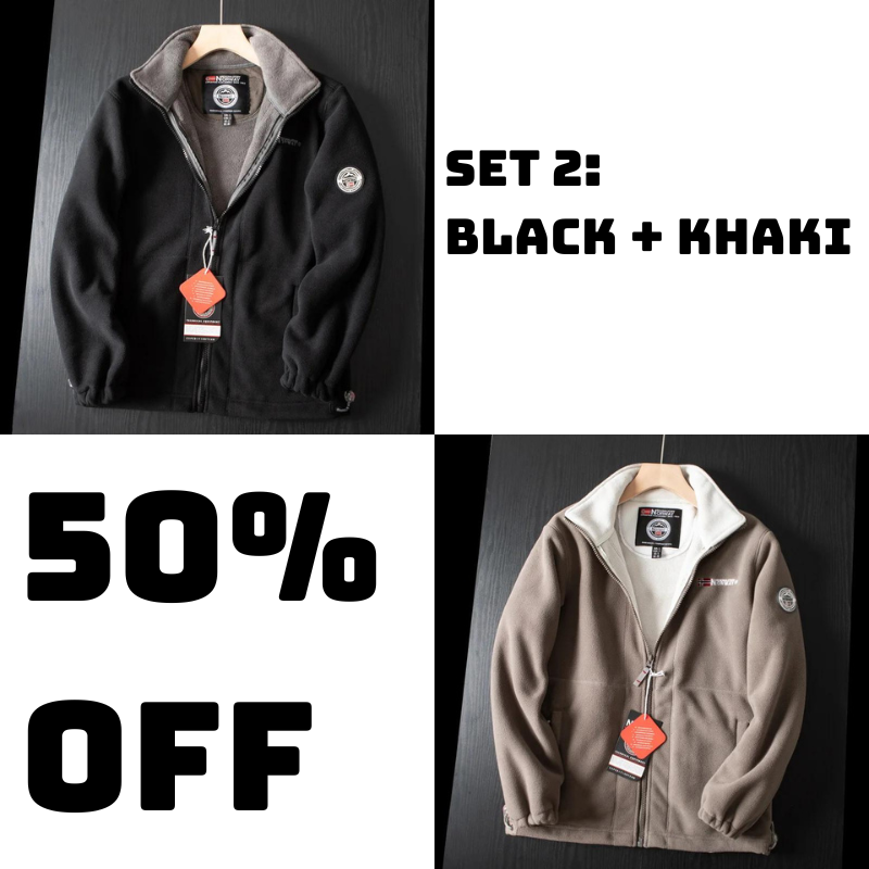 🔥Men’s Double-Layer Polar Fleece Jacket（49% OFF）