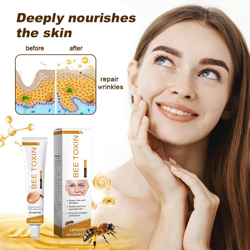 🐝🎁Made and Shipped from USA✨LOVILDS Bee Toxin Wrinkle Removal Cream-🔥LAST DAY 70% OFF