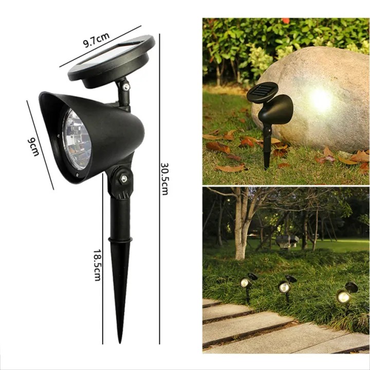 CreativeLighting™ Solar Powered Garden Spotlight | Waterproof Auto On/Off Outdoor LED Accent Light