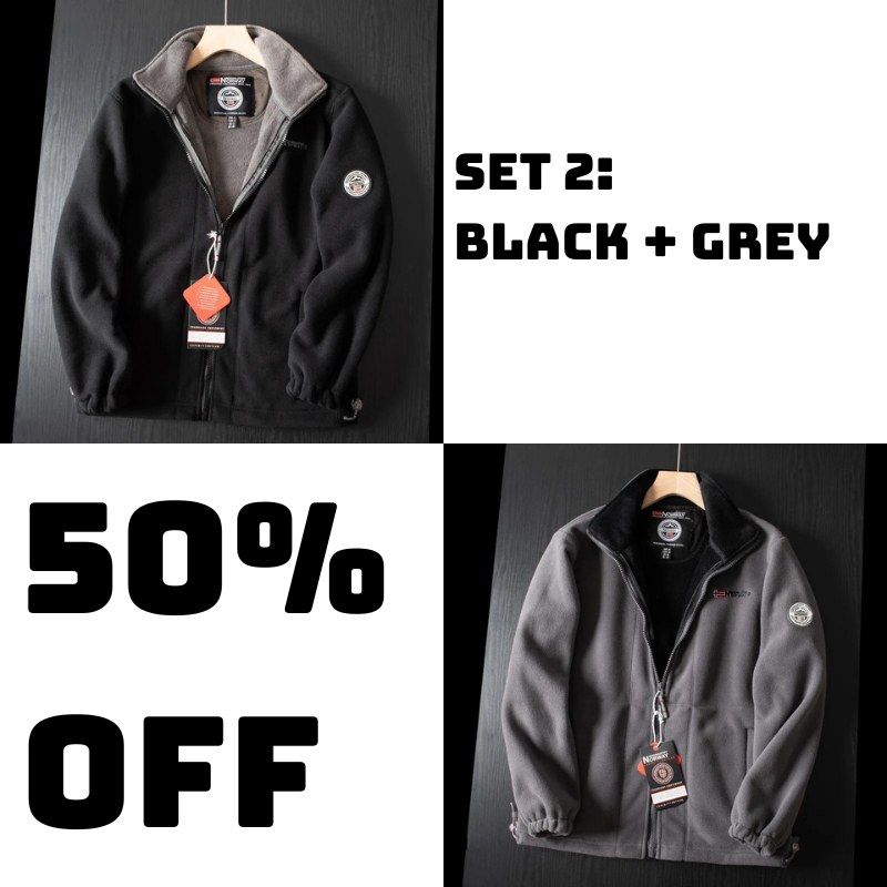 🔥Men’s Double-Layer Polar Fleece Jacket（49% OFF）