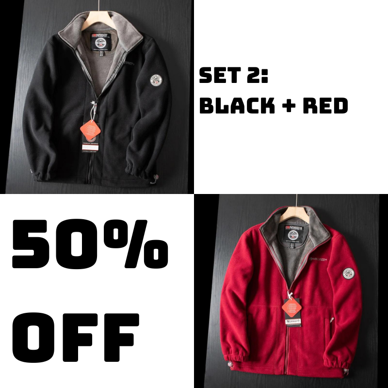 🔥Men’s Double-Layer Polar Fleece Jacket（49% OFF）