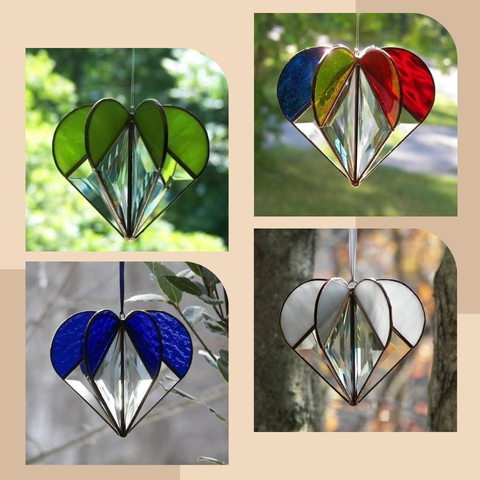 LAST DAY PROMOTION😍Stained Heart-shaped Suncatcher