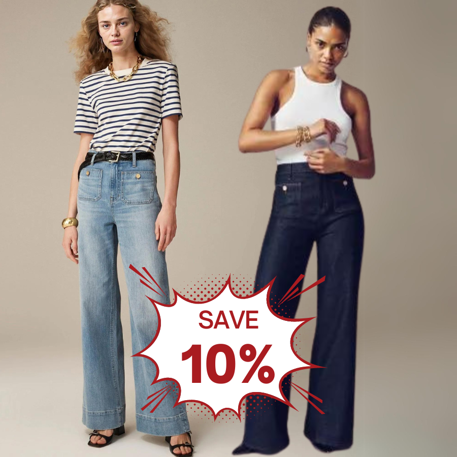 🎉LAST DAY 49% OFF👖Tummy Control Sailor Wide Leg Trouser